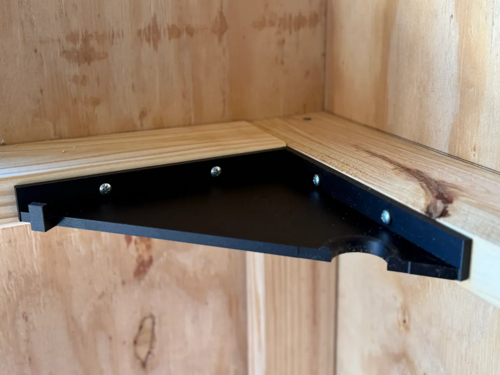 Corner Shelf with Gun Slot