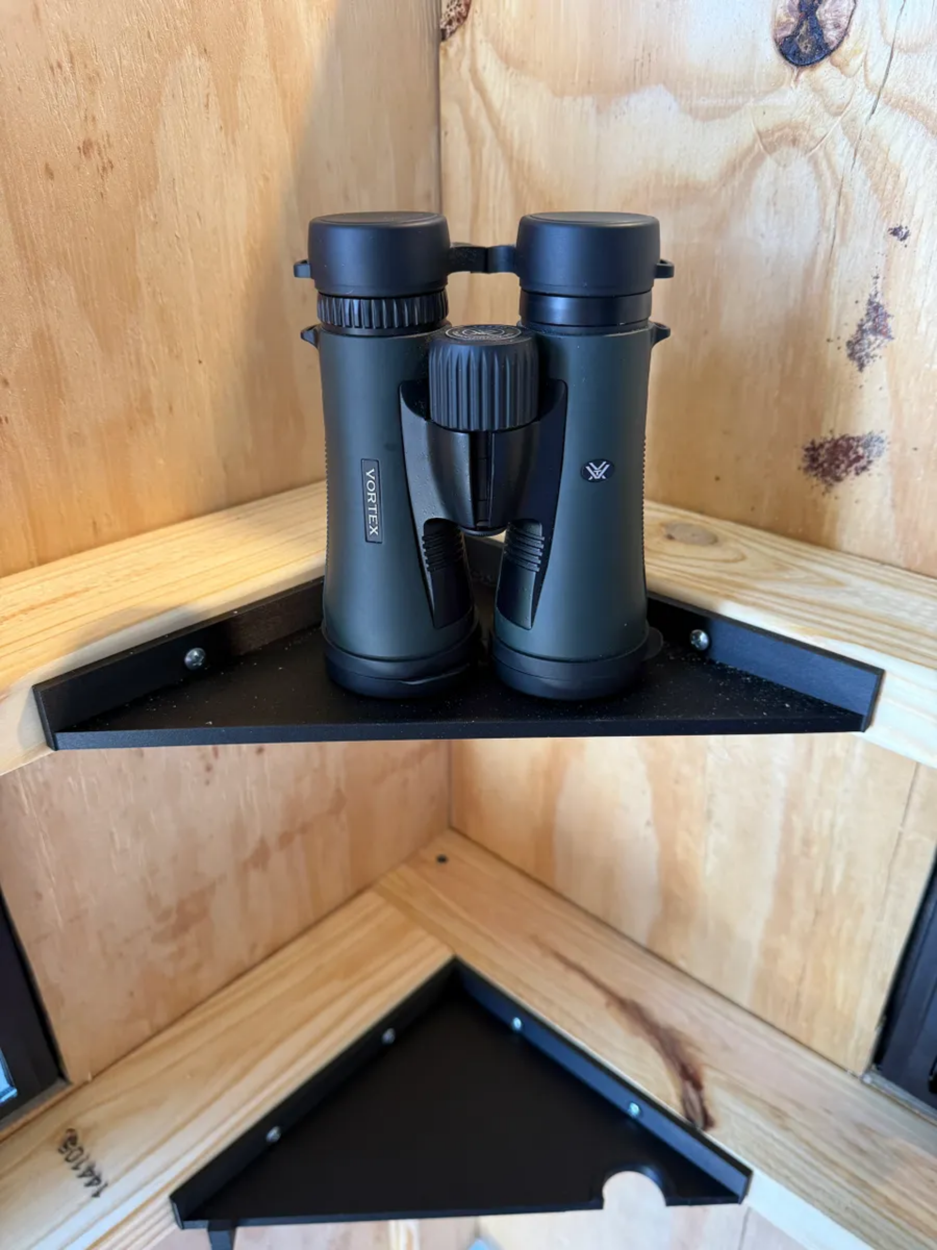 Corner Shelf with Gun Slot